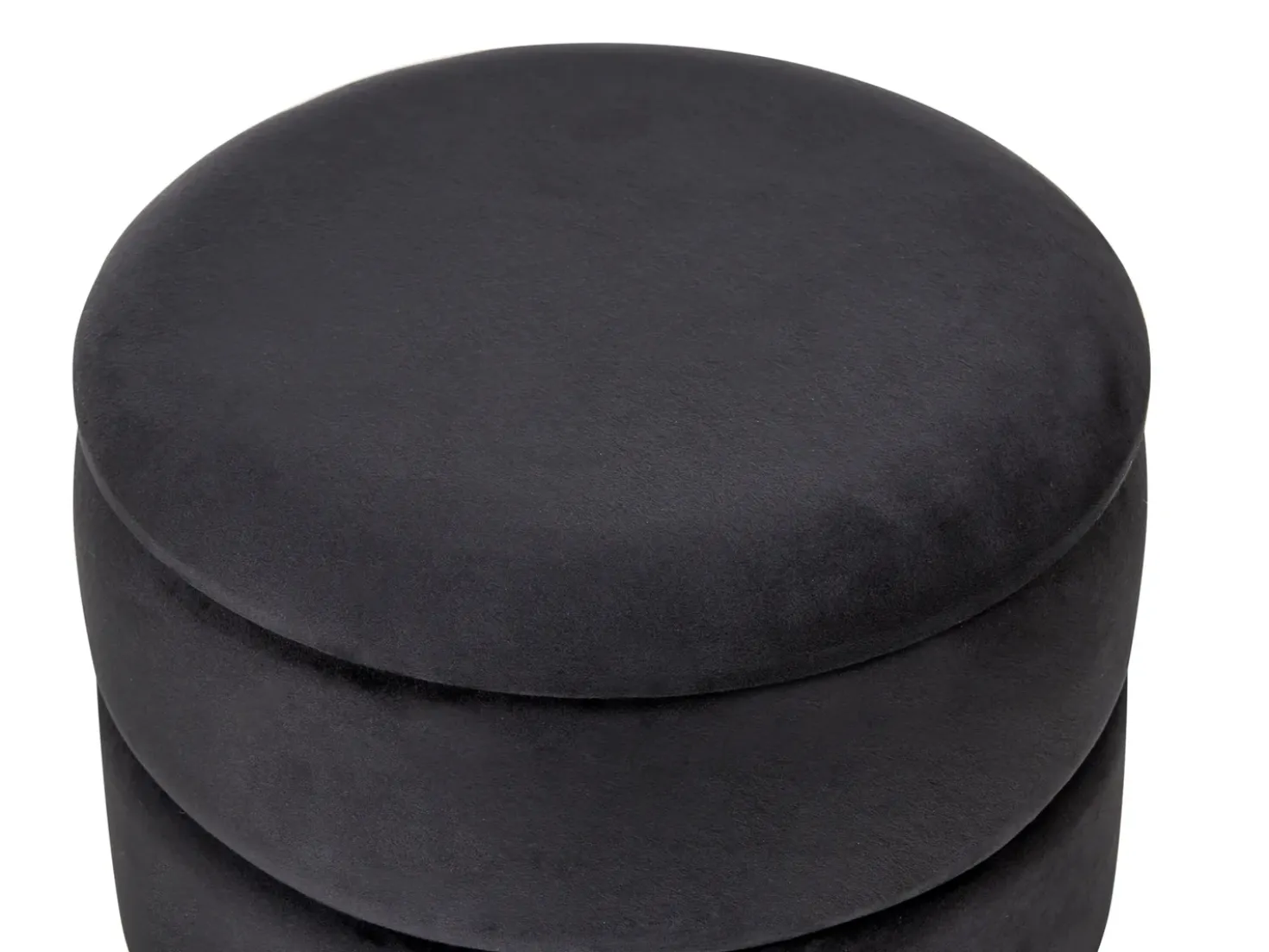 Pouf contenitore ELGIN Velluto Nero