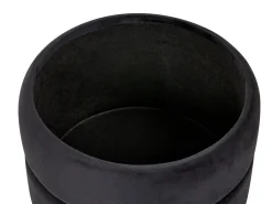 Pouf contenitore ELGIN Velluto Nero