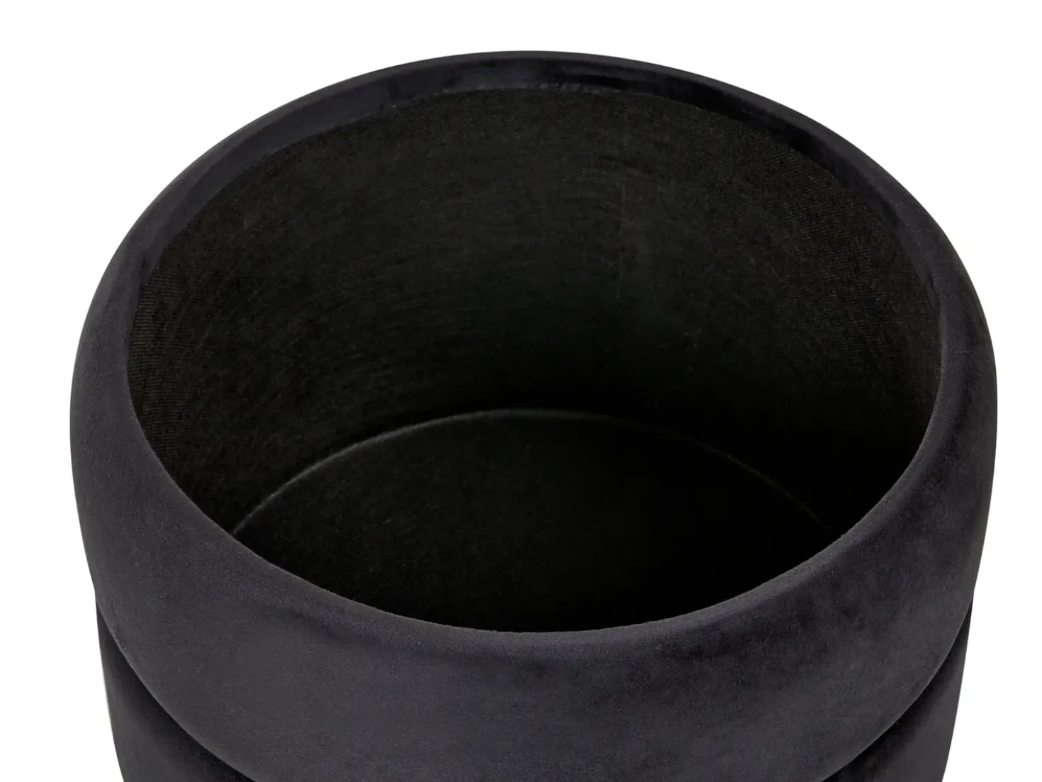 Pouf contenitore ELGIN Velluto Nero