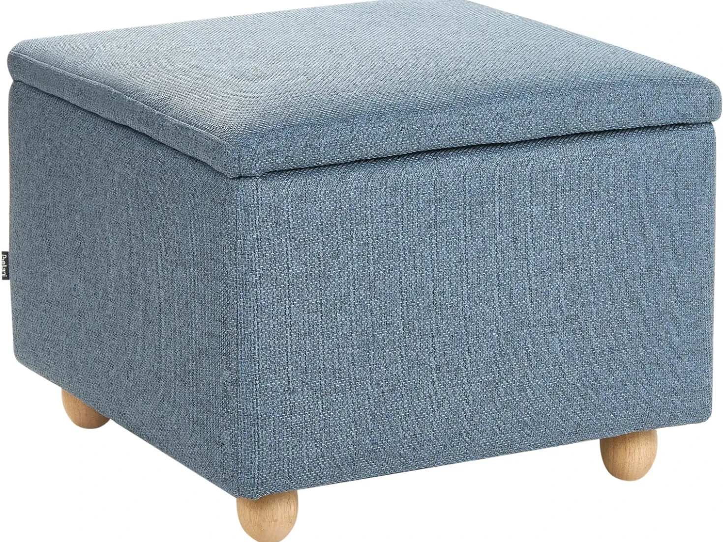 Pouf contenitore FERNDALE Tessuto Blu