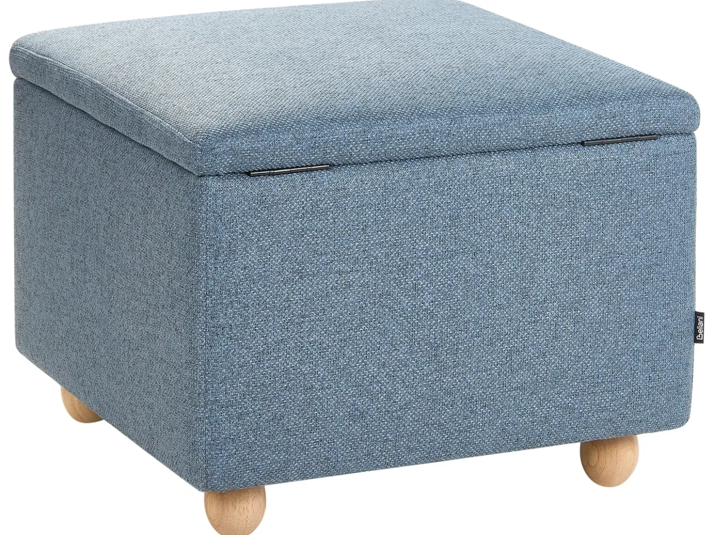 Pouf contenitore FERNDALE Tessuto Blu