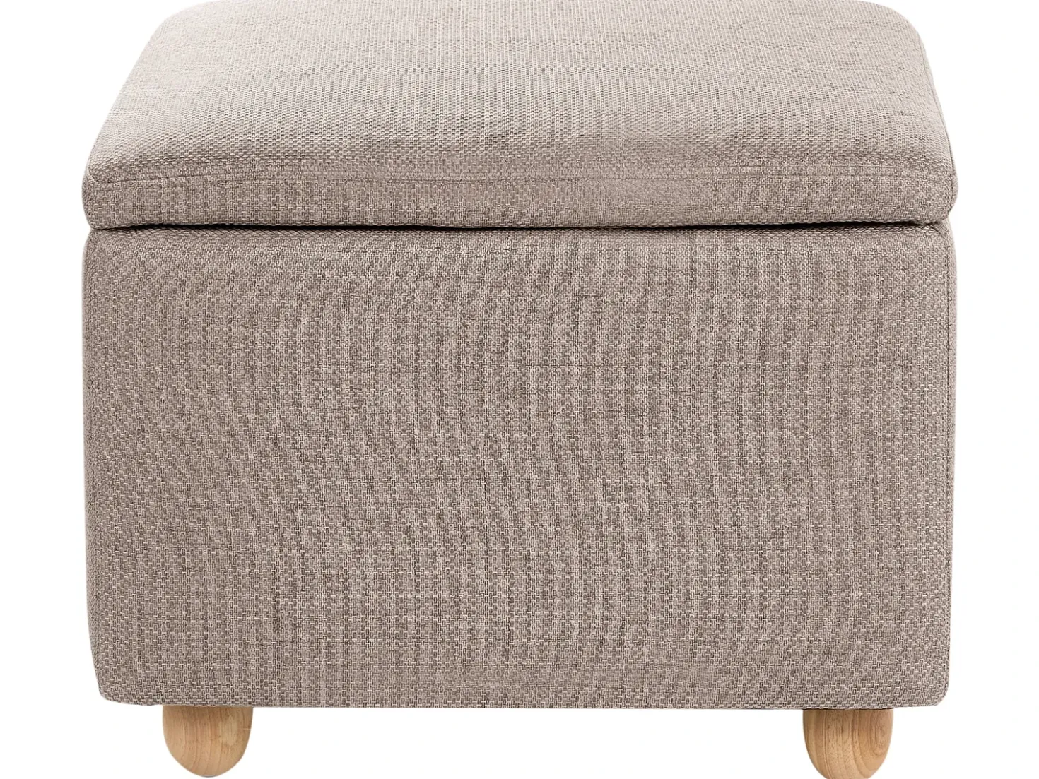 Pouf contenitore FERNDALE Tessuto Beige