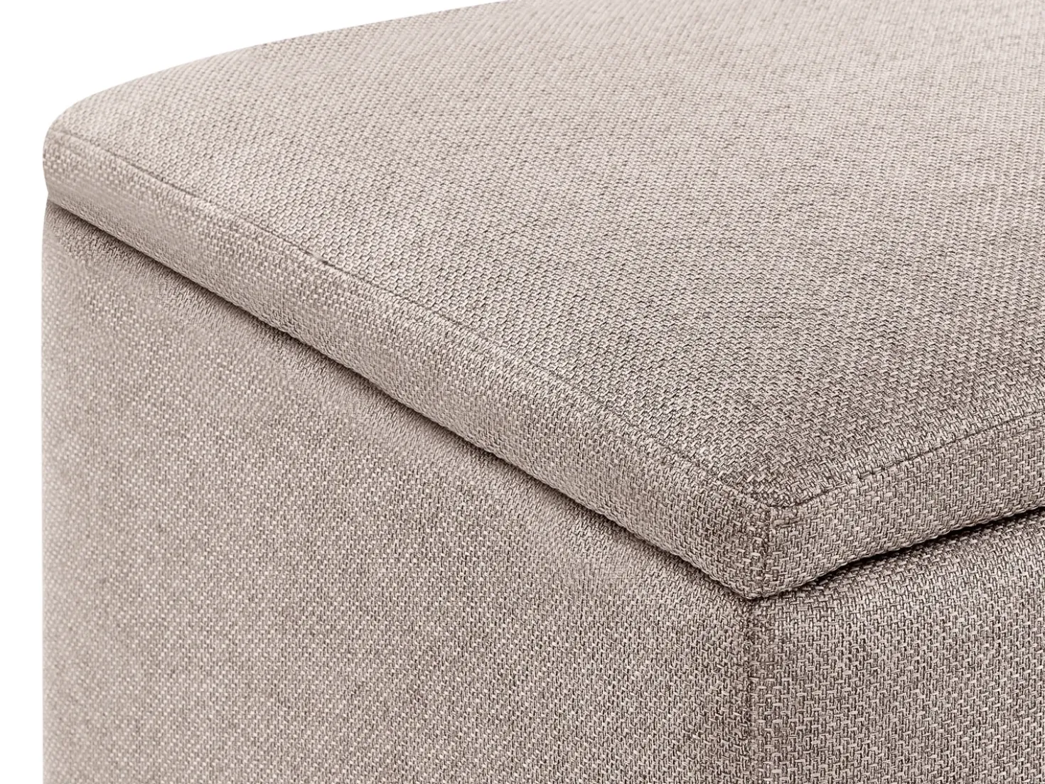 Pouf contenitore FERNDALE Tessuto Beige