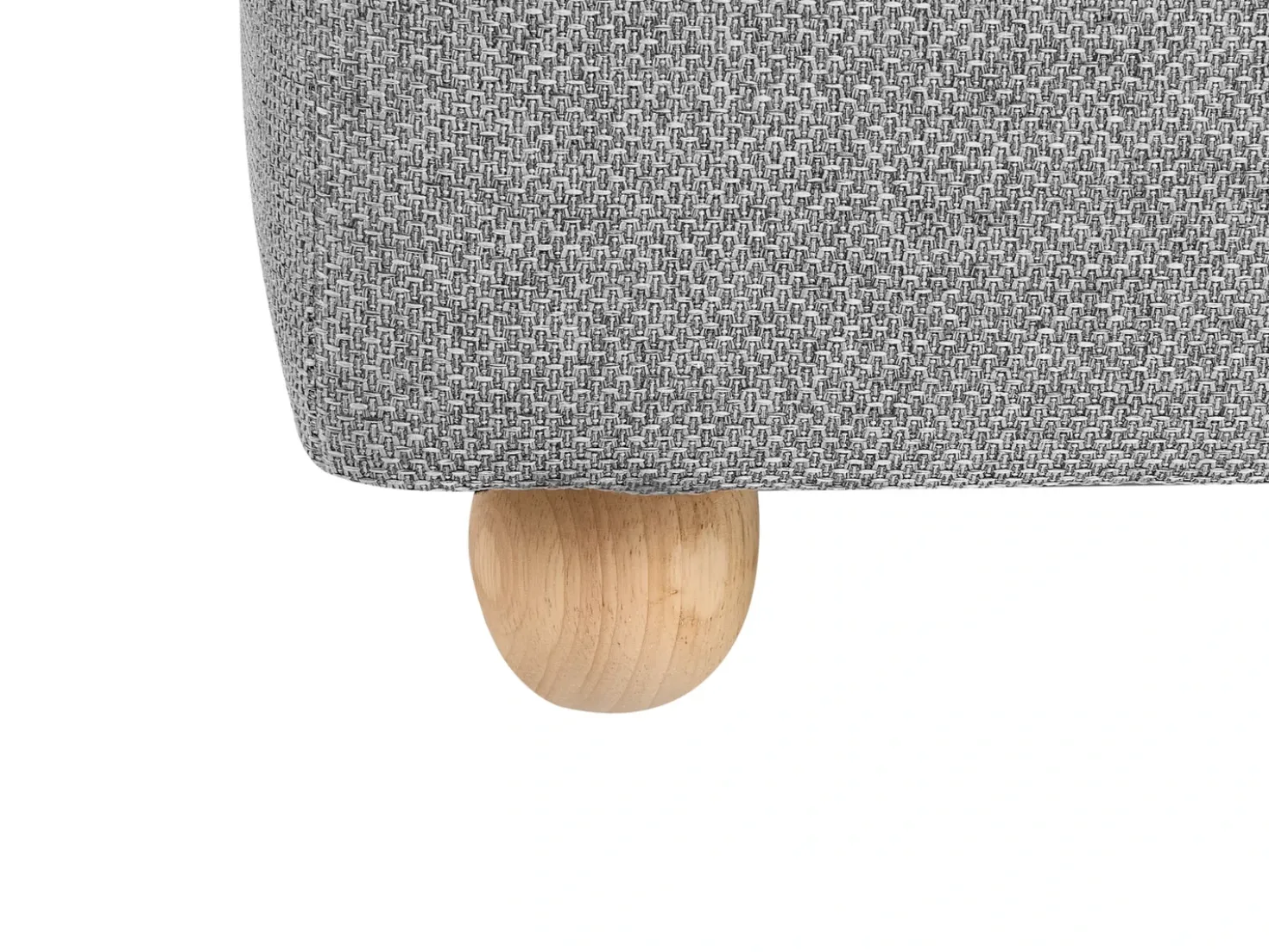 Pouf contenitore FERNDALE Tessuto Grigio chiaro