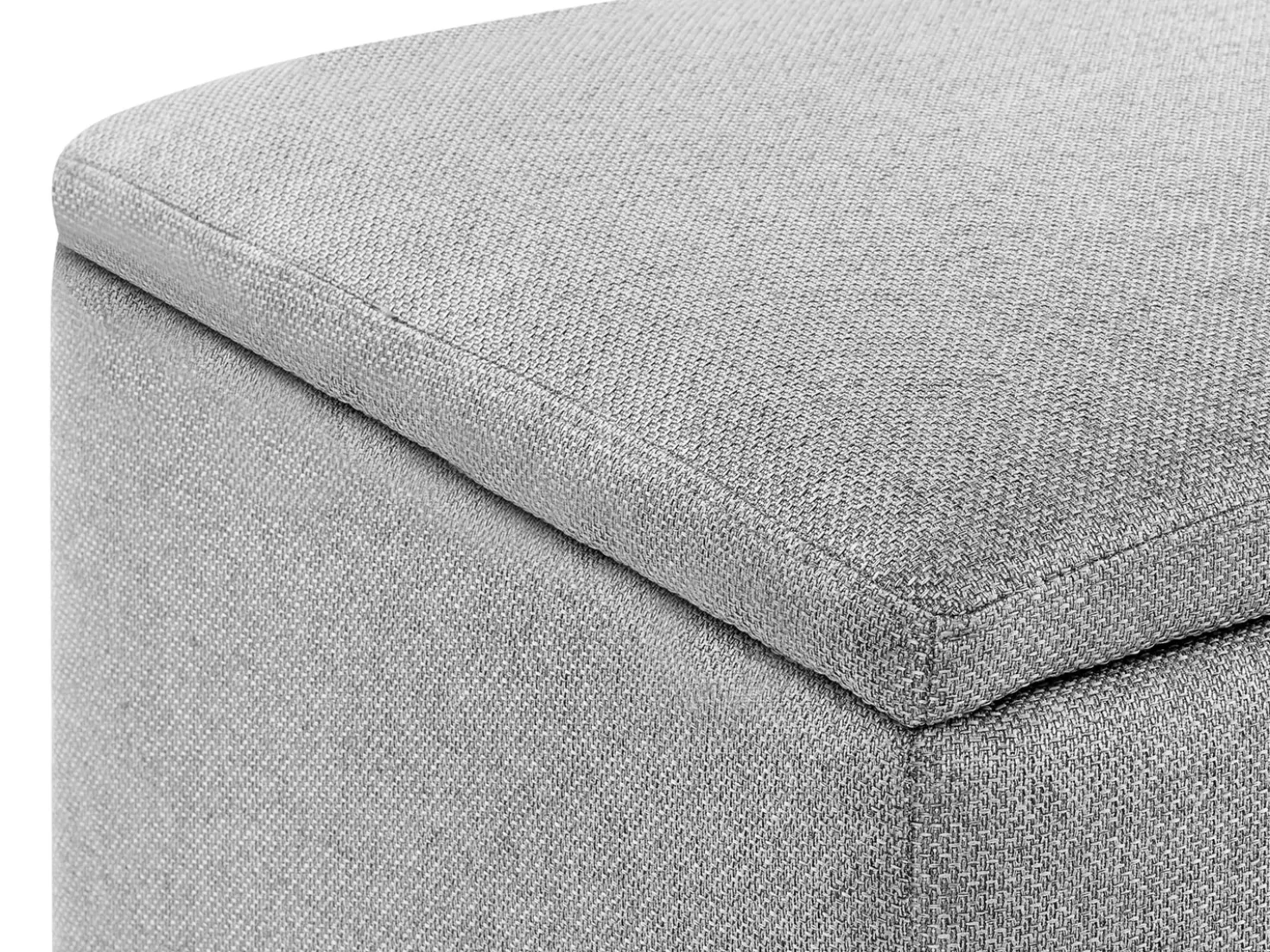 Pouf contenitore FERNDALE Tessuto Grigio chiaro