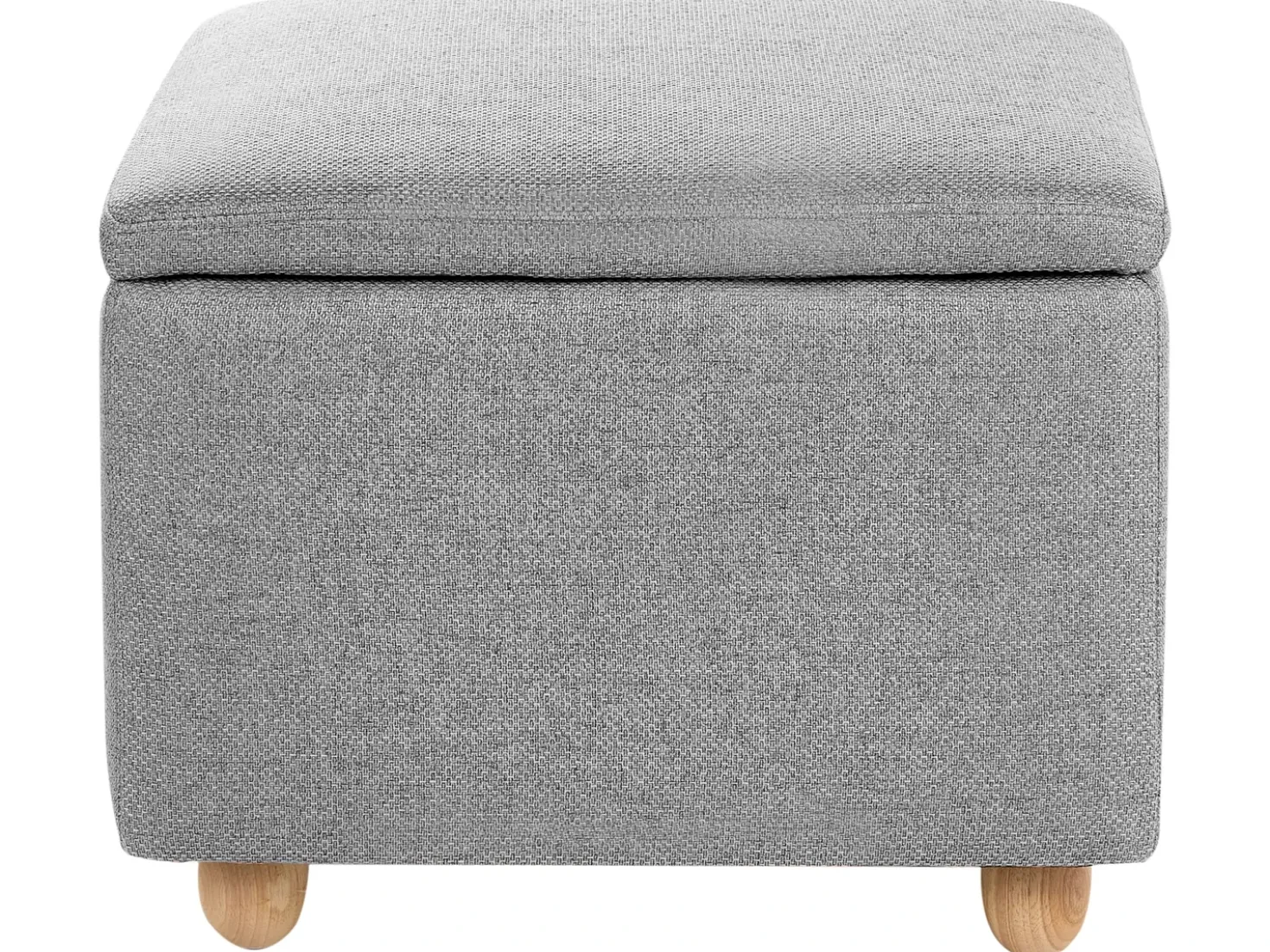 Pouf contenitore FERNDALE Tessuto Grigio chiaro