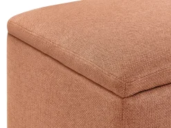 Pouf contenitore FERNDALE Tessuto Marrone dorato