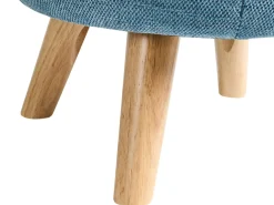 Pouf contenitore HAWLEY Ciniglia Blu