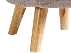 Pouf contenitore HAWLEY Ciniglia Tortora