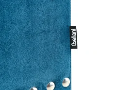 Pouf contenitore LORETTO Velluto Blu scuro