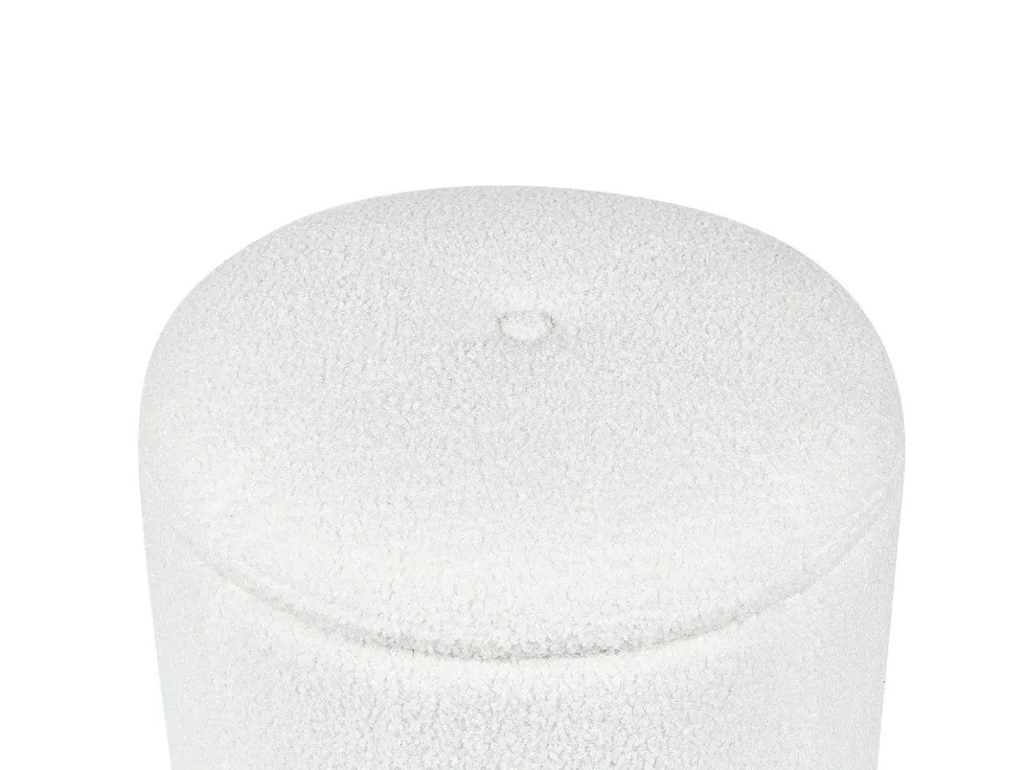 Pouf contenitore MARYLAND Bouclé Bianco sporco