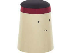 Pouf contenitore per bambini SAMURAI Lino sintetico Beige