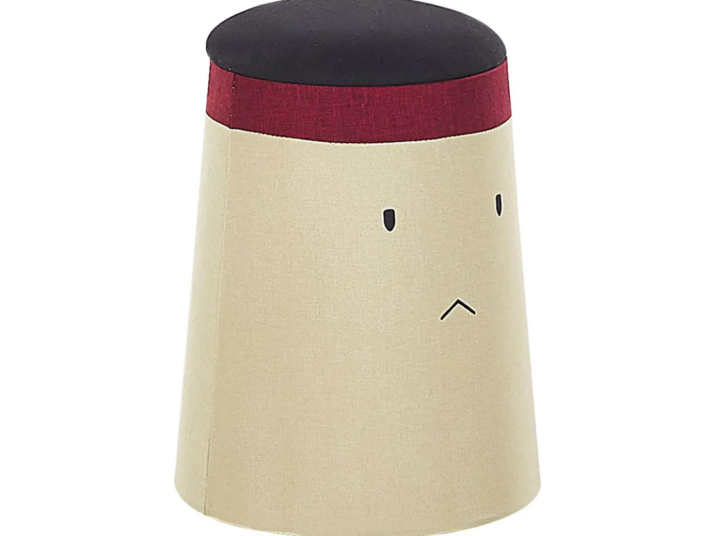 Pouf contenitore per bambini SAMURAI Lino sintetico Beige