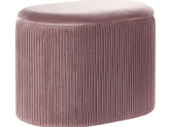 Pouf contenitore RICHLAND Velluto Rosa