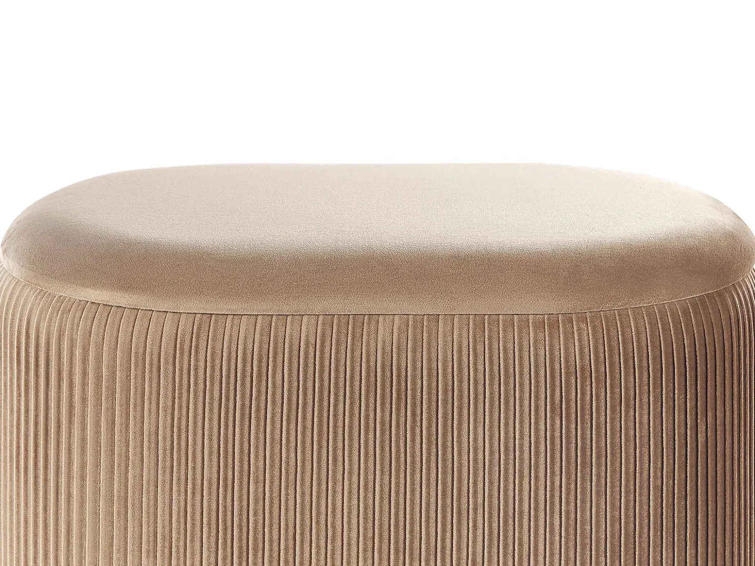 Pouf contenitore RICHLAND Velluto Beige