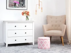 Pouf contenitore TUNICA Cotone Rosa