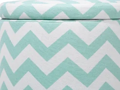 Pouf contenitore TUNICA Cotone Verde menta