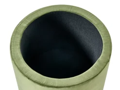 Pouf contenitore WENONA Velluto Verde scuro