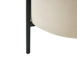Pouf contenitore WENONA Velluto Beige chiaro