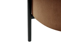 Pouf contenitore WENONA Velluto Marrone scuro