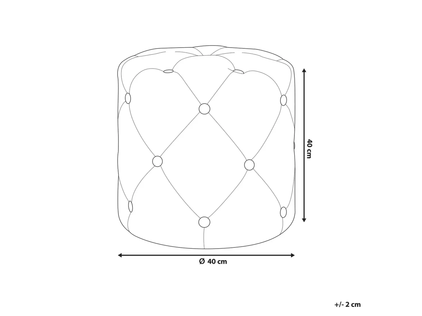 Pouf COROLLA Velluto Corallo