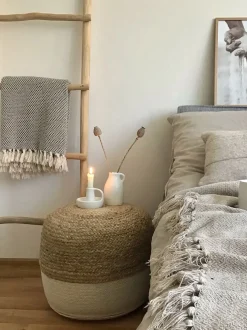 Pouf DALAMA Iuta Bianco