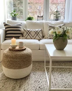 Pouf DALAMA Iuta Bianco