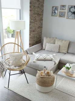 Pouf DALAMA Iuta Bianco