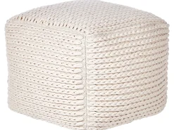 Pouf DAMAN Cotone Beige chiaro