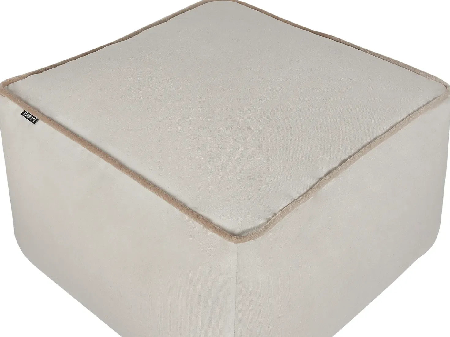 Pouf DAREYN Velluto Beige chiaro