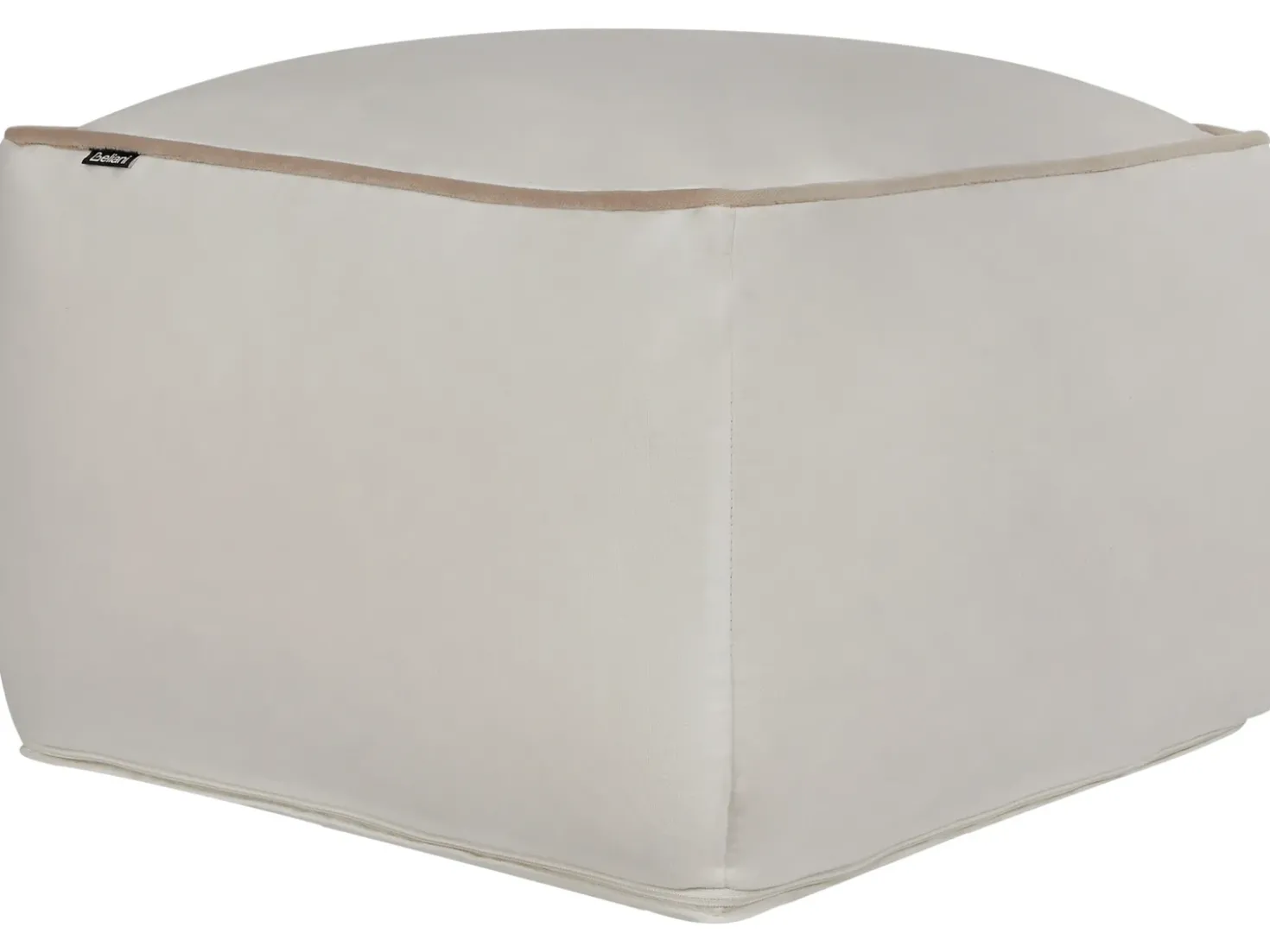 Pouf DAREYN Velluto Beige chiaro