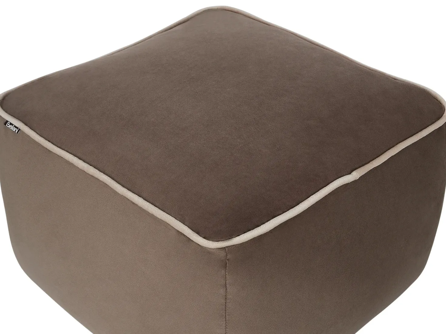 Pouf DAREYN Velluto Marrone