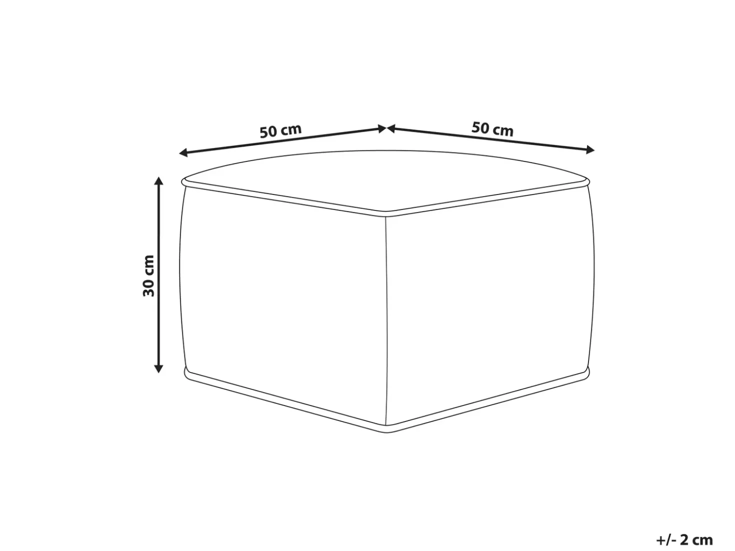 Pouf DAREYN Velluto Marrone