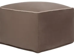 Pouf DAREYN Velluto Marrone