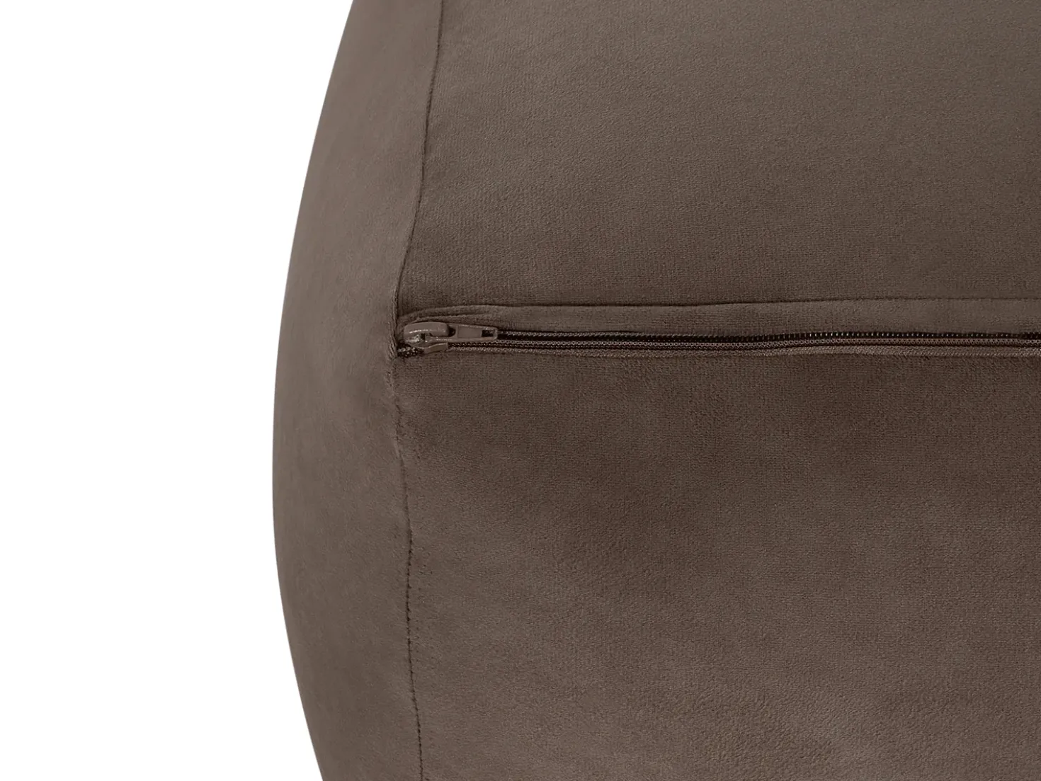 Pouf DAREYN Velluto Marrone