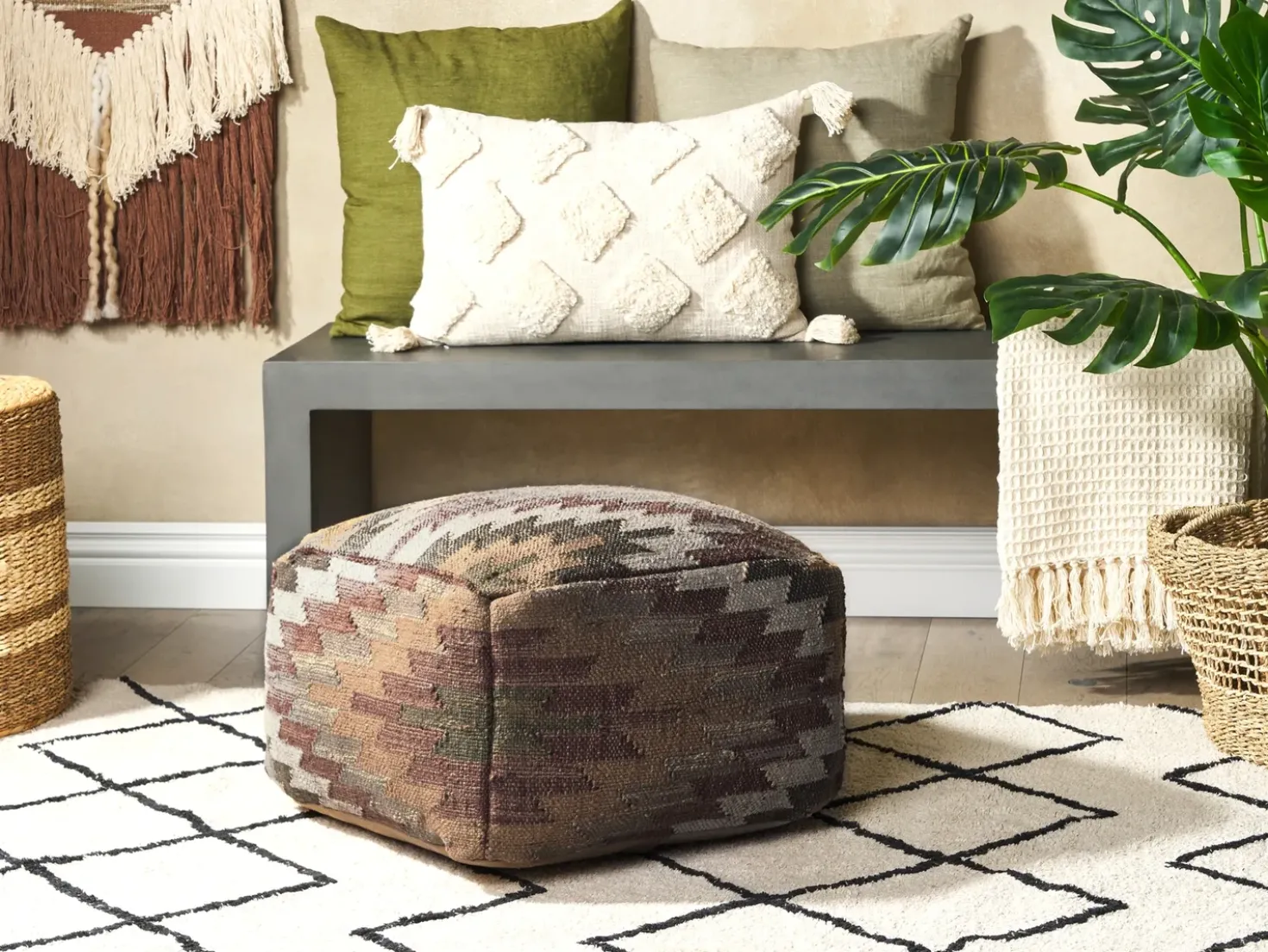 Pouf DEEPOR Iuta Multicolore