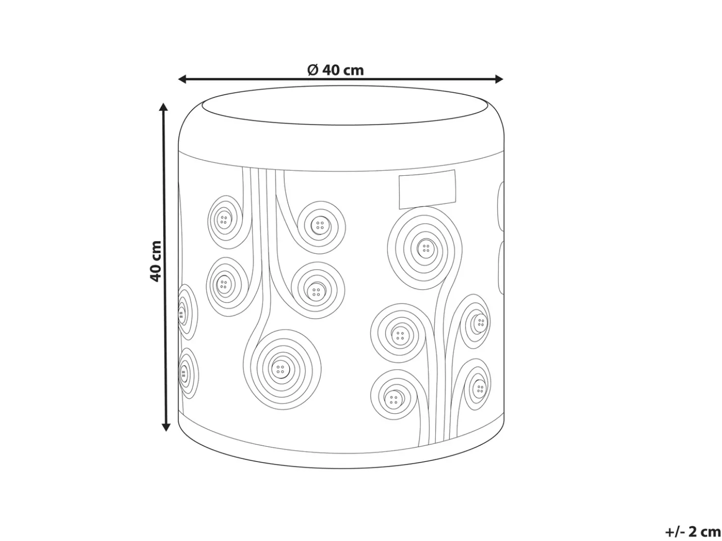 Pouf DIMAN Iuta Bianco