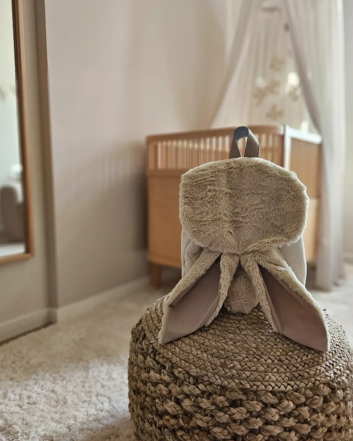 Pouf DINNI Iuta Beige