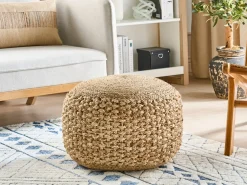 Pouf DINNI Iuta Beige