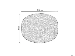 Pouf DUKI Iuta Rosa