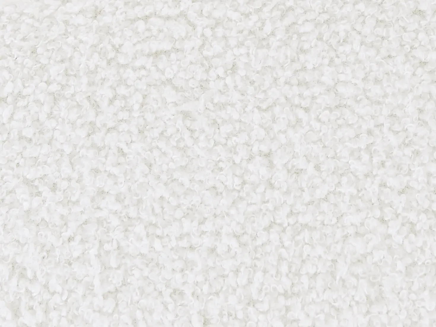 Pouf ESTES Bouclé Bianco sporco