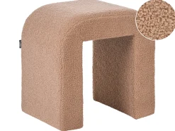 Pouf ESTES Bouclé Marrone chiaro