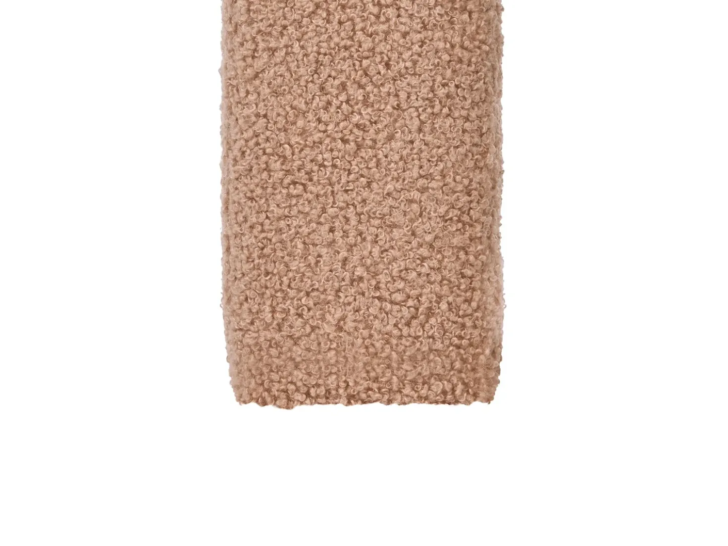 Pouf ESTES Bouclé Marrone chiaro