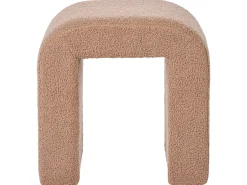 Pouf ESTES Bouclé Marrone chiaro