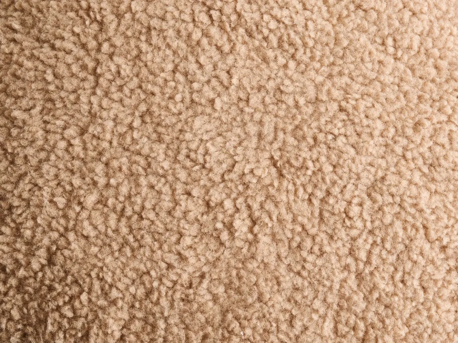 Pouf EUFAULA Bouclé Beige