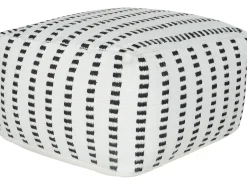 Pouf GAJAN Tessuto Bianco
