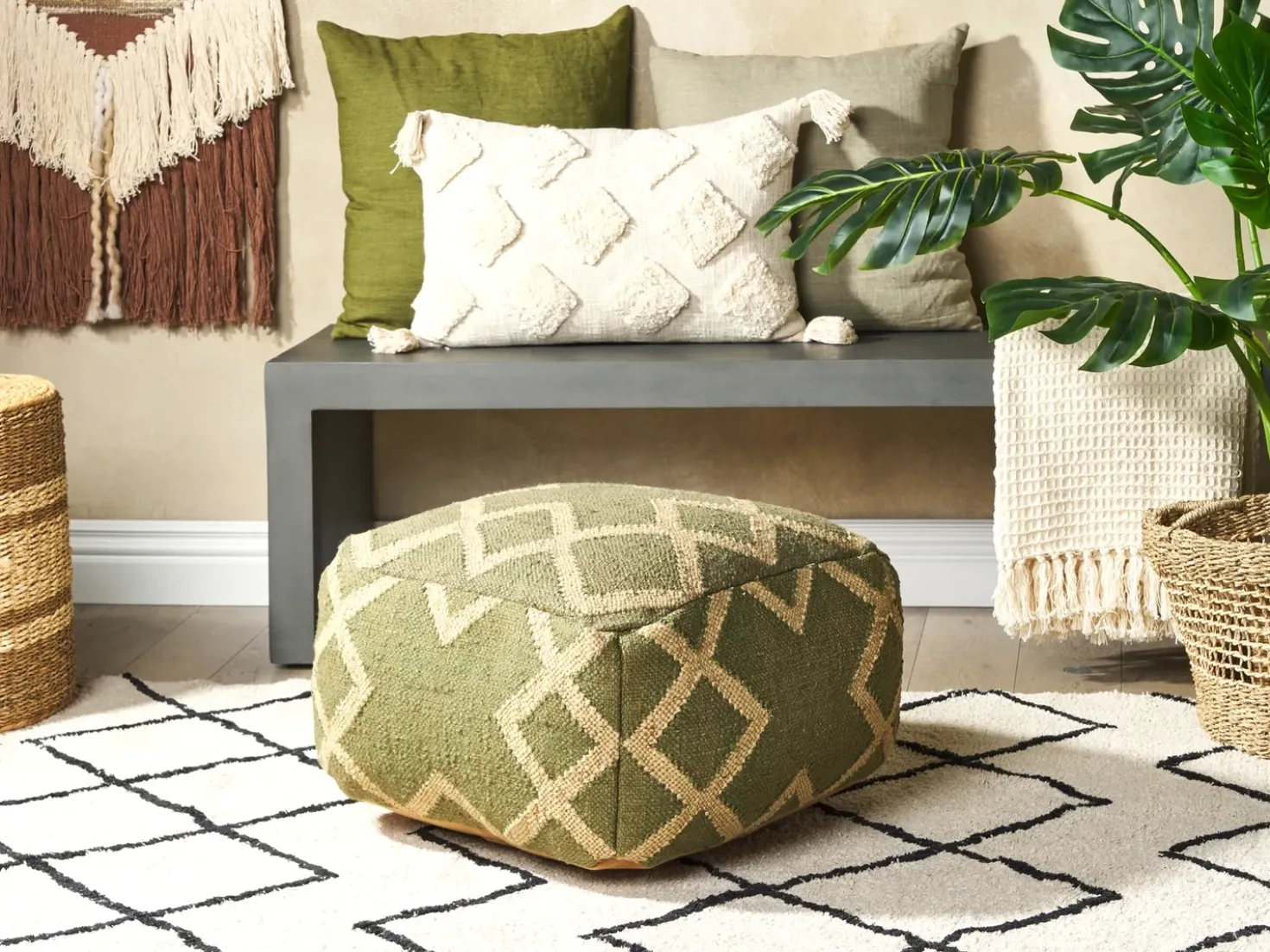Pouf GOPI Iuta Verde