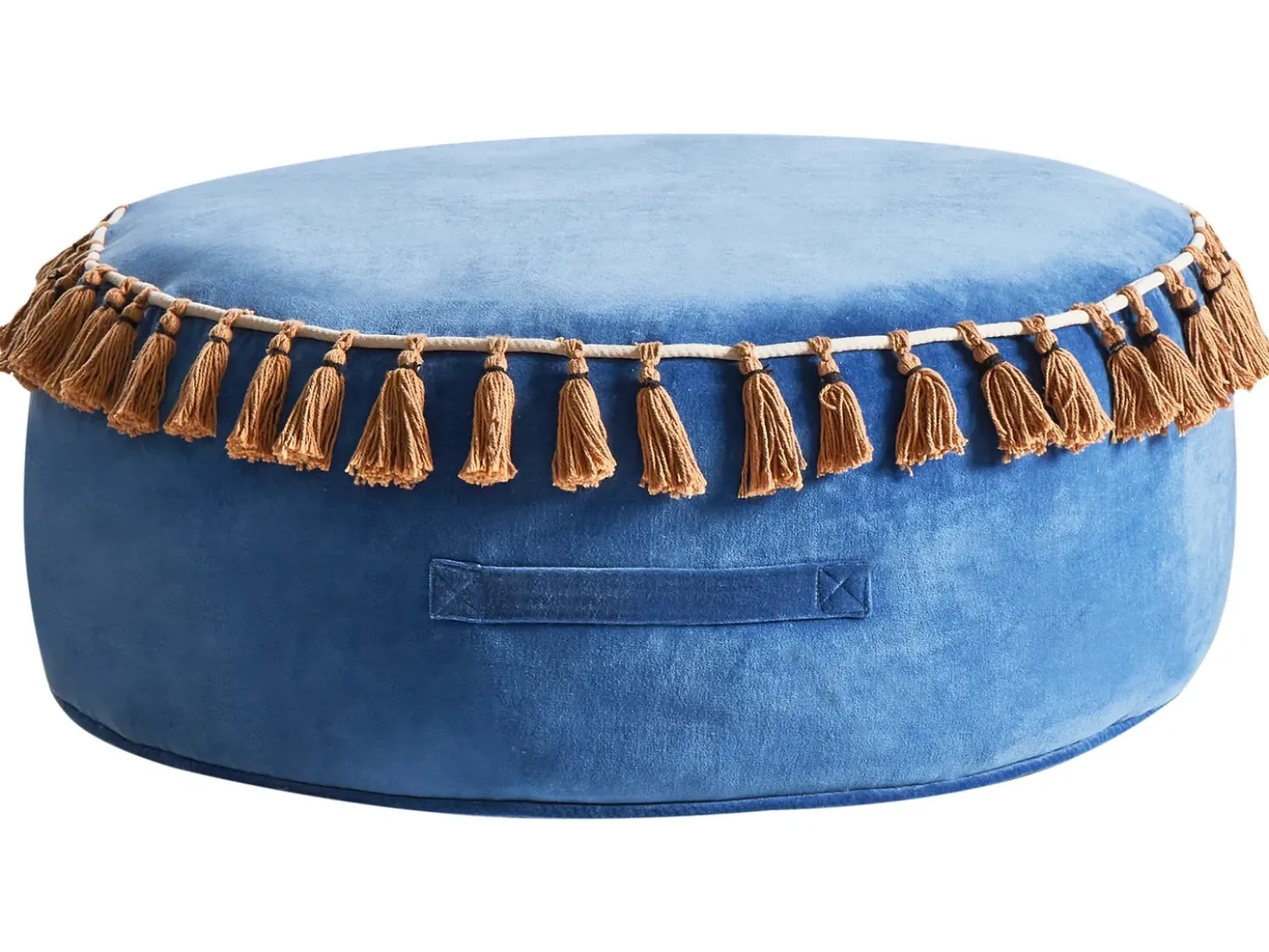Pouf GOTHA Velluto Blu