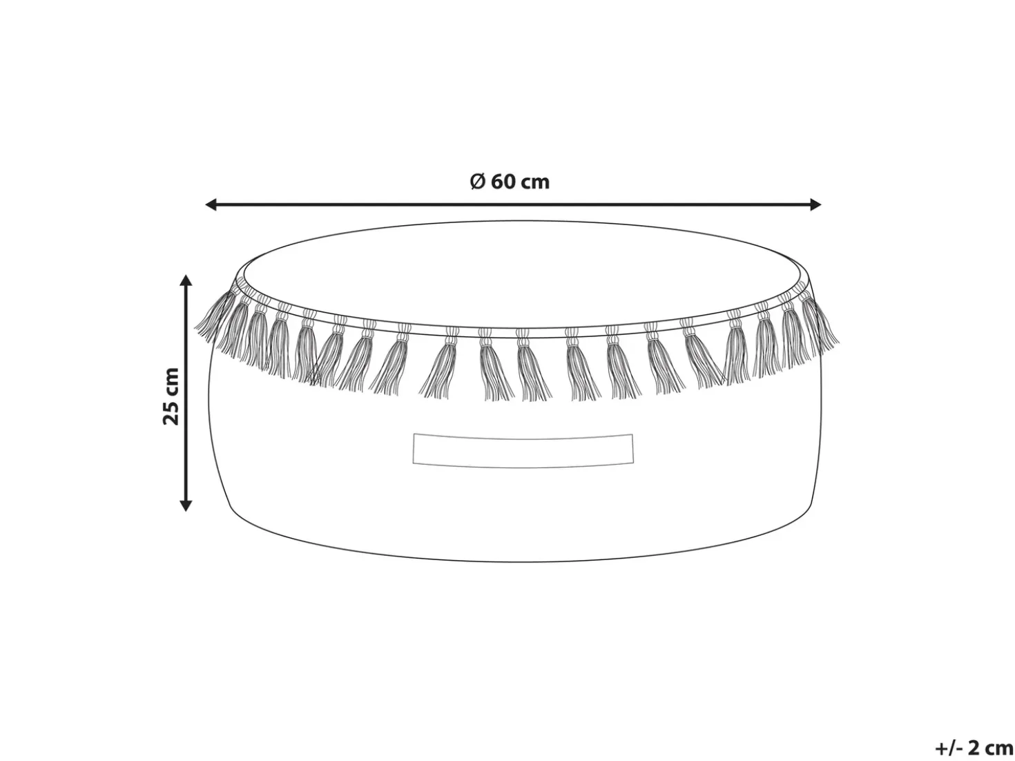 Pouf GOTHA Velluto Blu