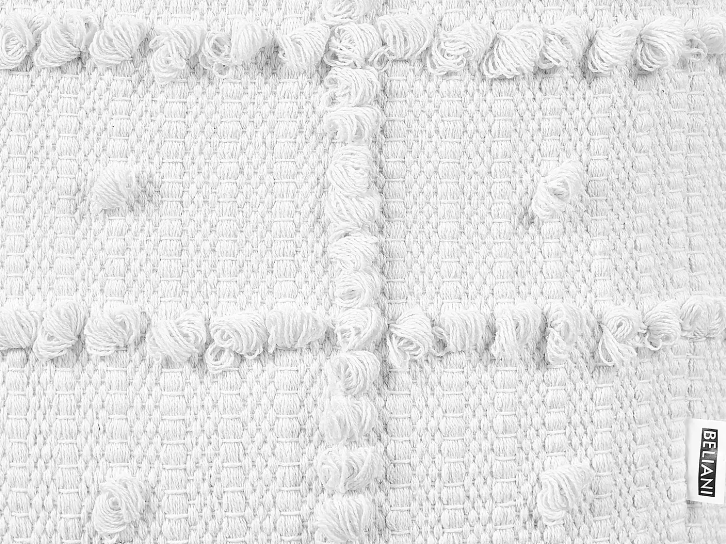 Pouf HARNAI Cotone Bianco